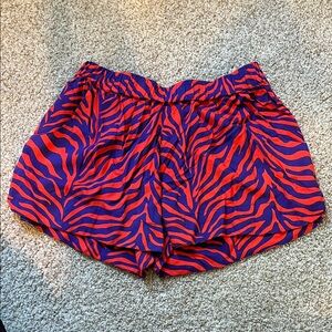 Escapada orange and purple Tiger Print Shorts